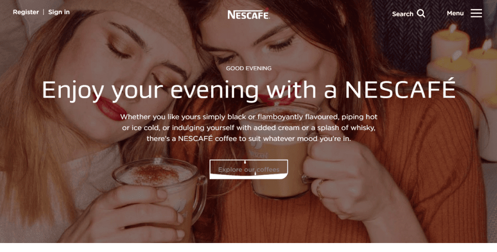 Nescafe_homepage