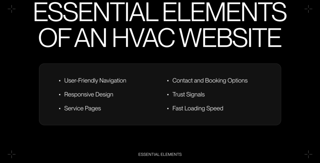 HVAC Website Design Essential Elements