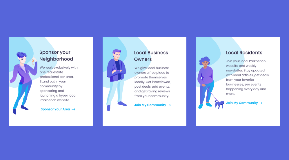 Parkbench illustrations