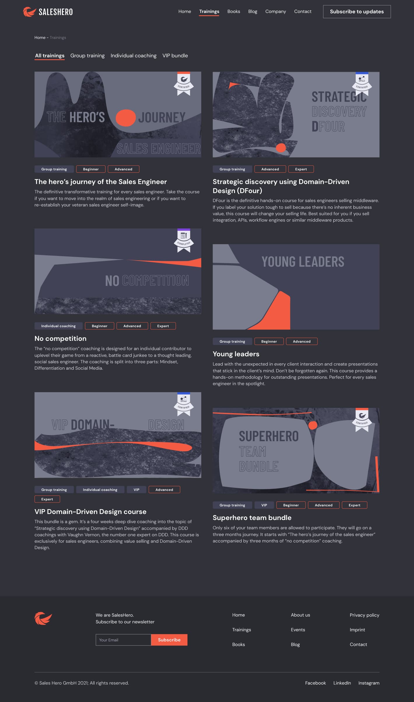 Saleshero, Designed and Developed by Ester Digital