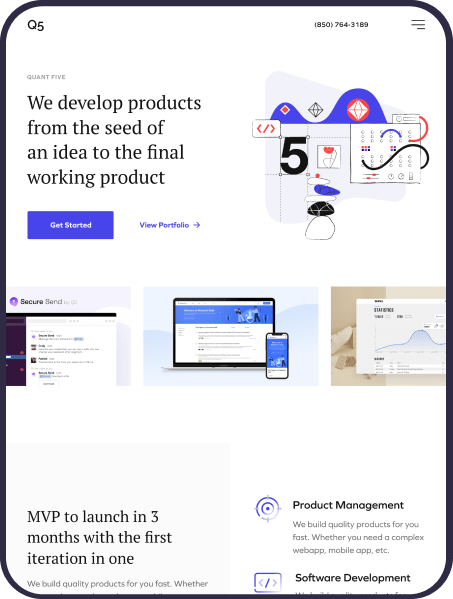 Quantfive, Designed and Developed by Ester Digital