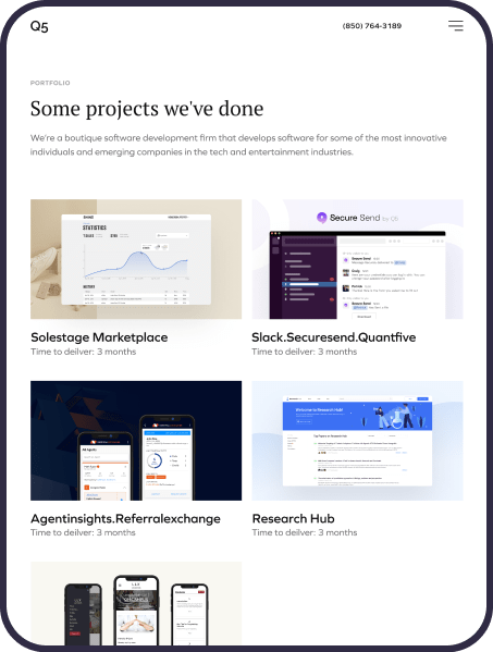 Quantfive, Designed and Developed by Ester Digital