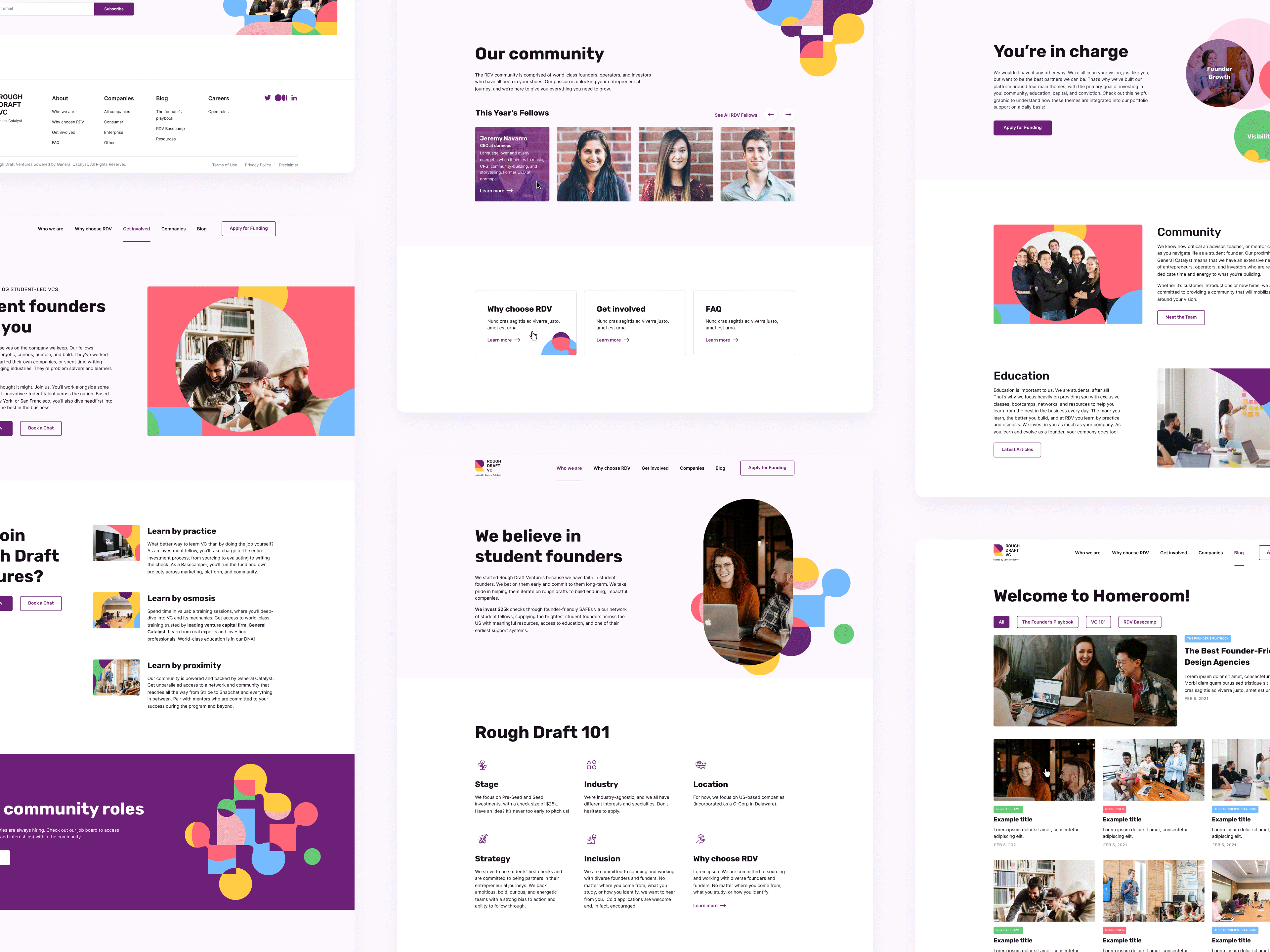 Rough Draft Ventures, Designed and Developed by Ester Digital