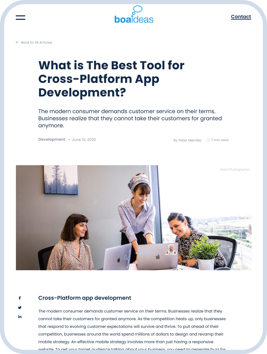 BOA Ideas, Designed and Developed by Ester Digital