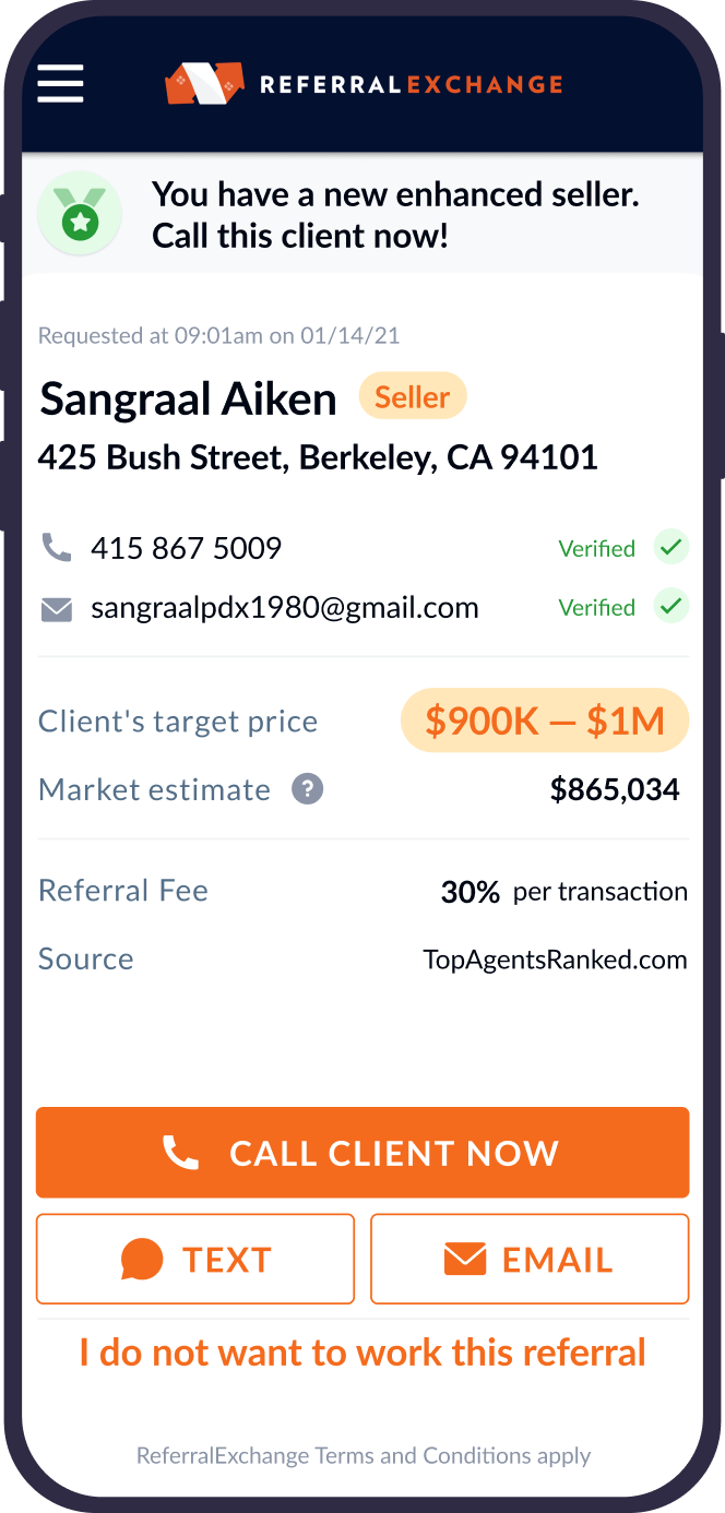 Referral Exchange, Designed and Developed by Ester Digital