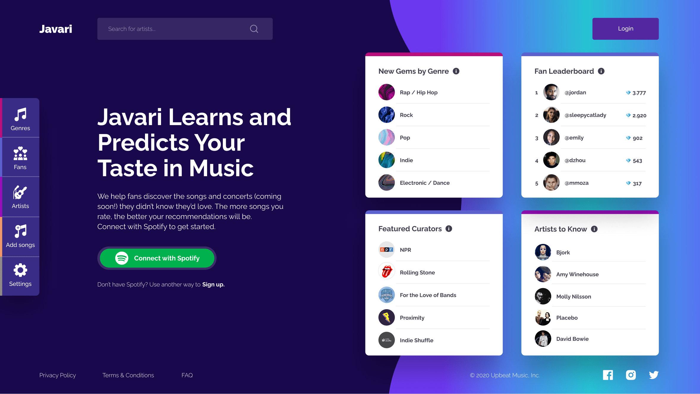 Javari, Designed and Developed by Ester Digital