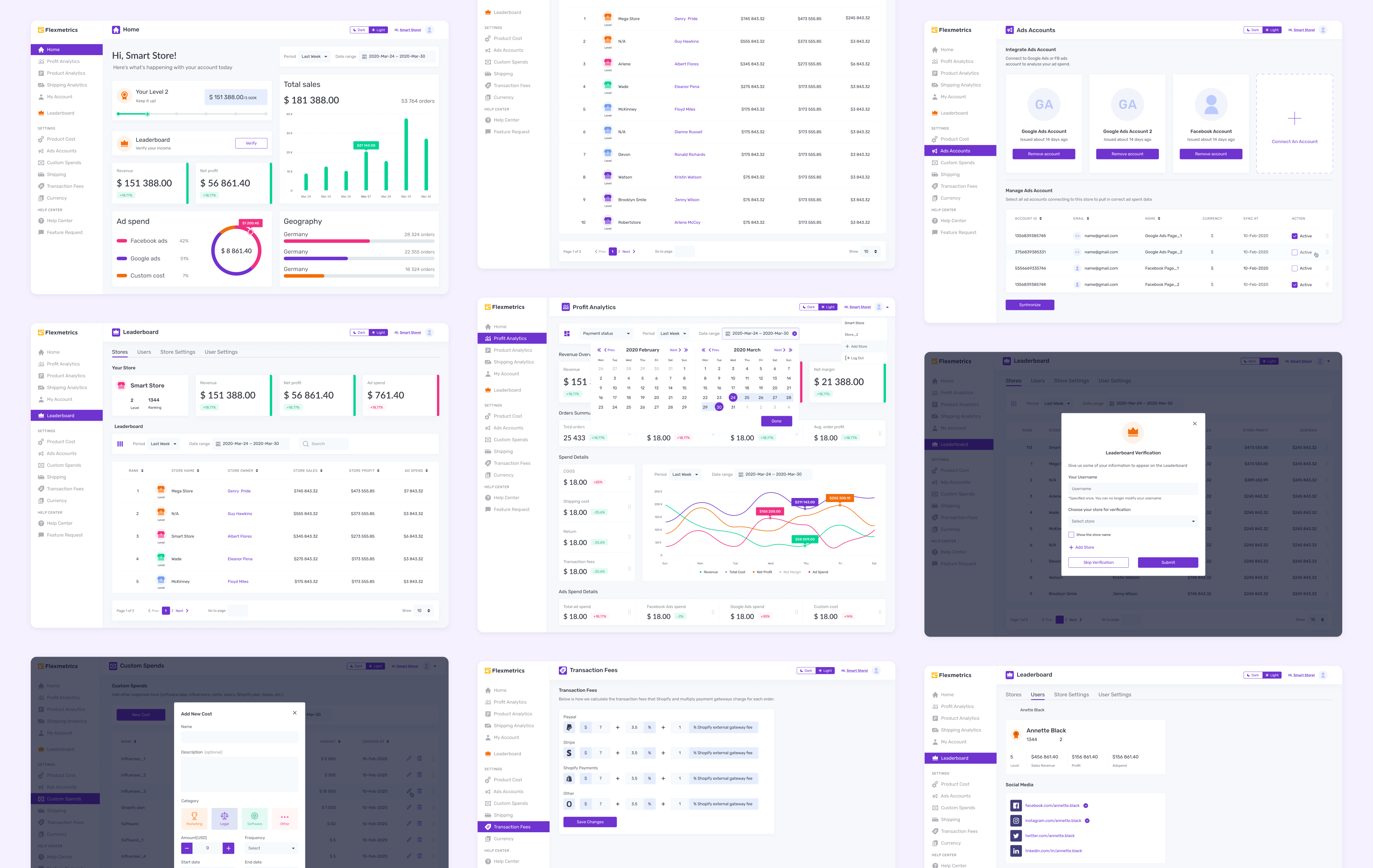 Flexmetrics, Designed and Developed by Ester Digital